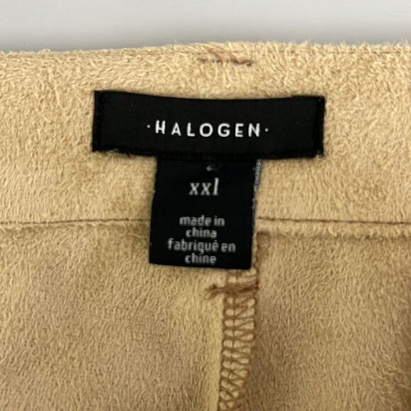 099 NWOT Halogen® Wide Leg Faux Leather Cargo Pants Size XXL - Picture 7 of 12